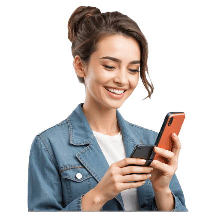 Woman with phone
